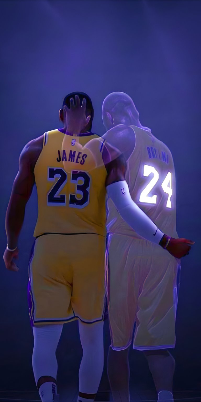 Lebron James x Kobe Bryant wallpaper 4k phone