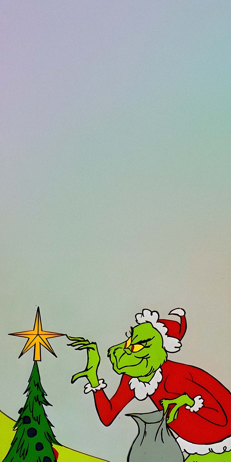 Grinch wallpaper touching the christmas tree wallpaper 4k iPhone