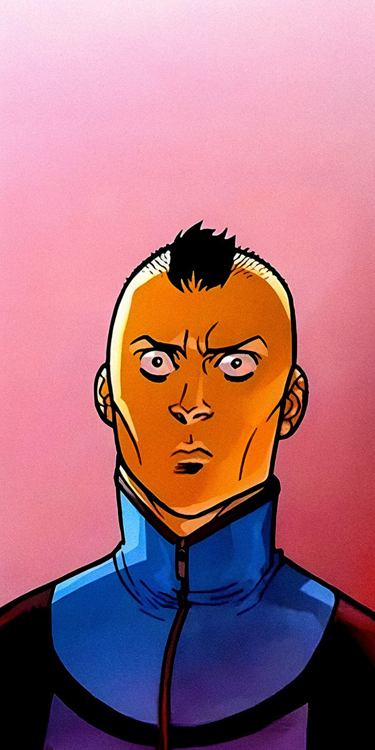 Invincible Mohawk variant wallpaper for iPhone