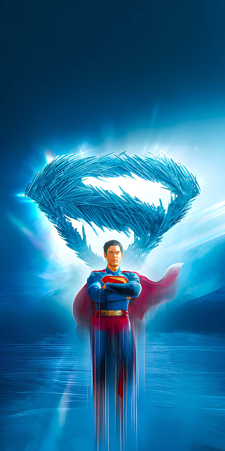 Superman movie poster wallpaper 4K iPhone