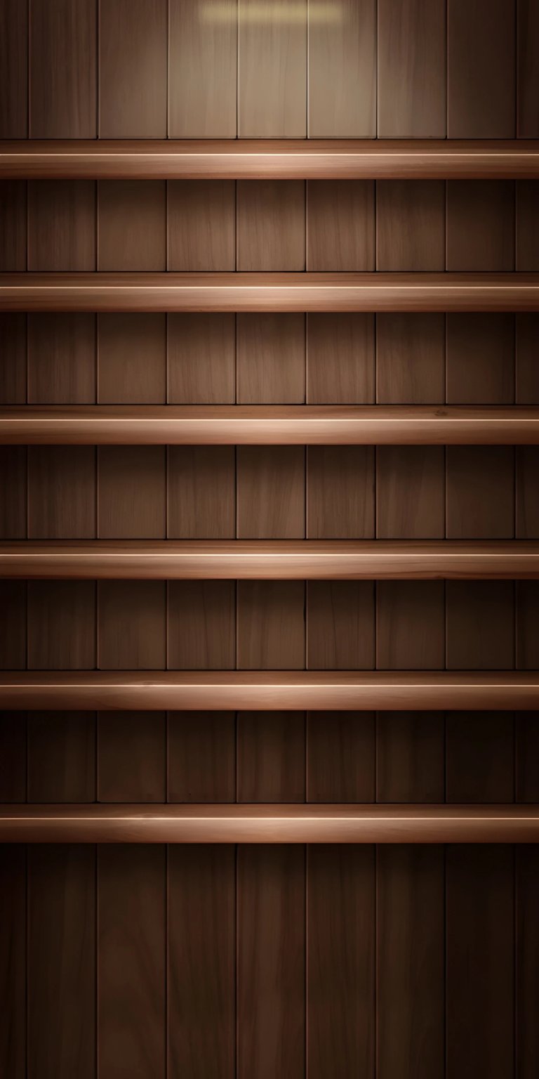 iOS wooden app drawer wallpaper 4K