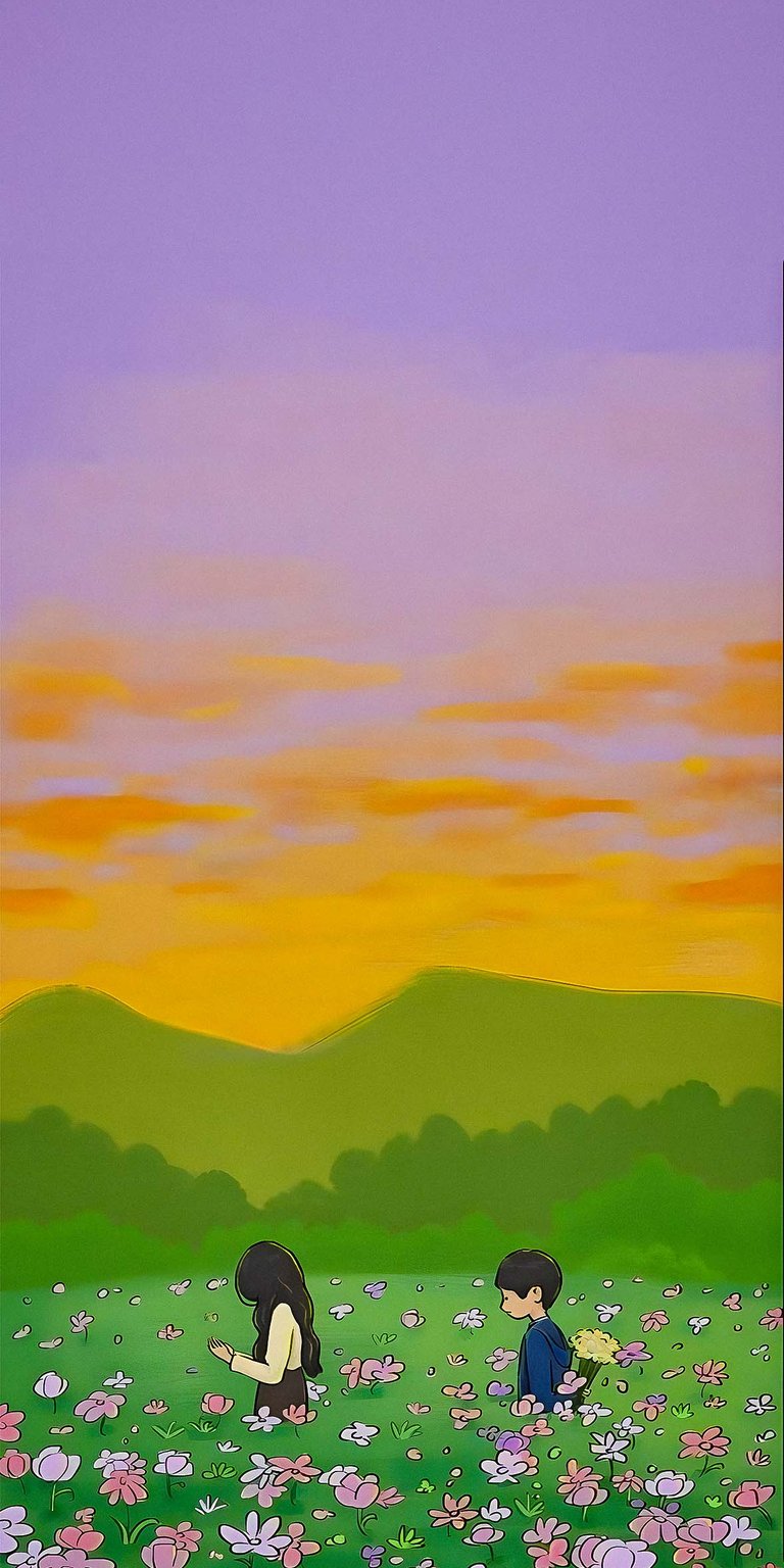 Nature and love art wallpaper for iPhone