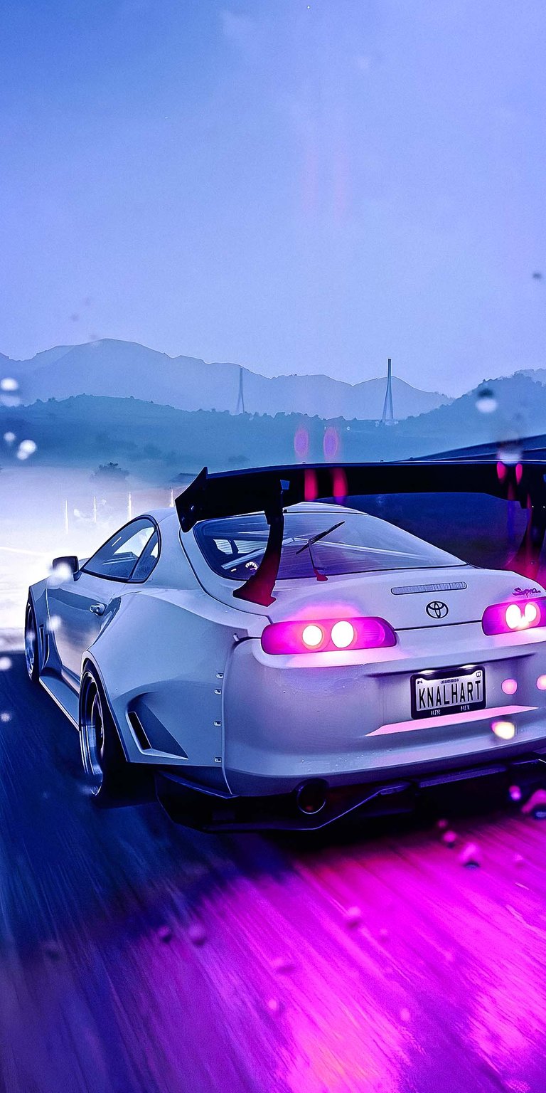 Supra with racing body kits wallpaper HD iOS