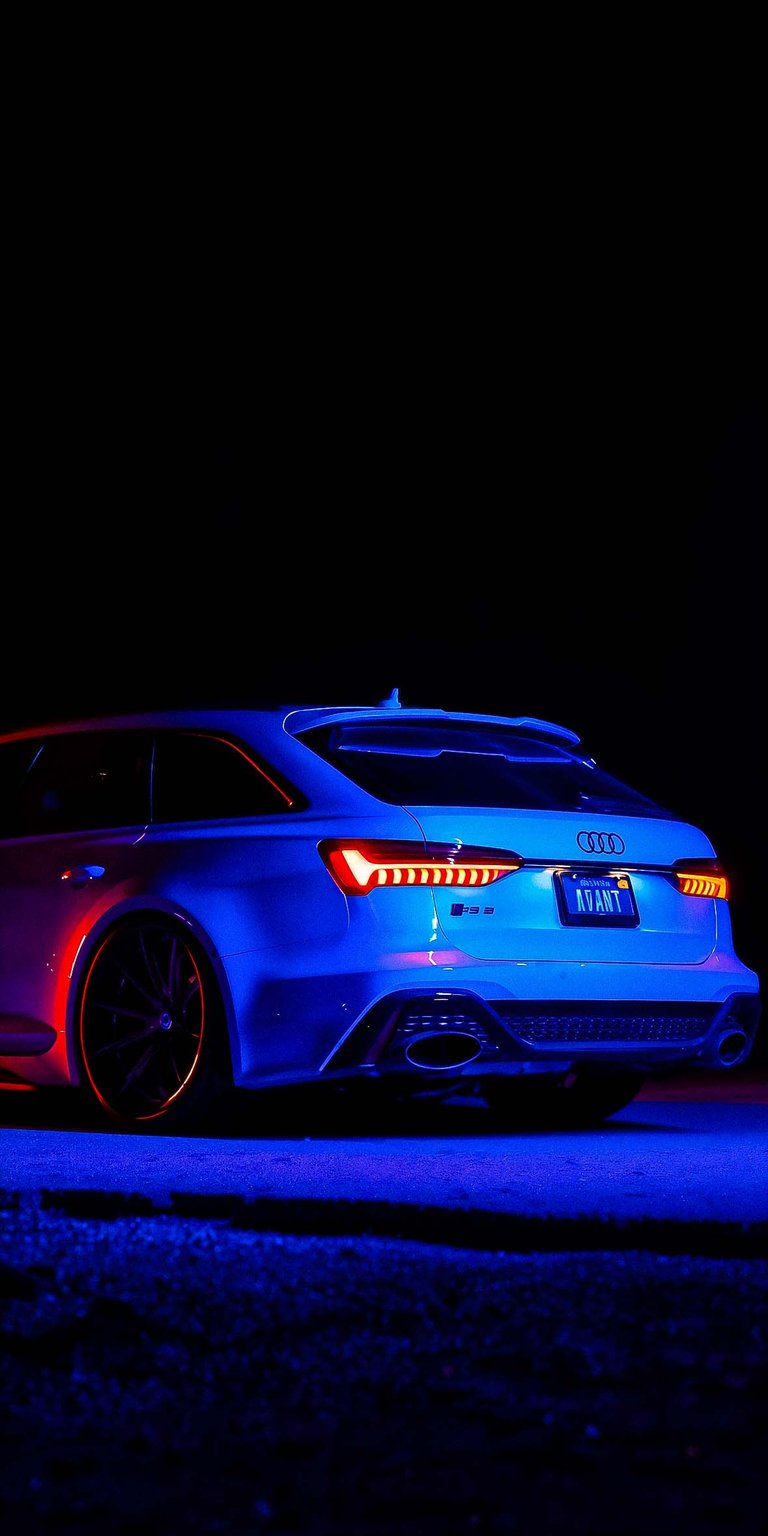 RS6 at night wallpaper HD iOS