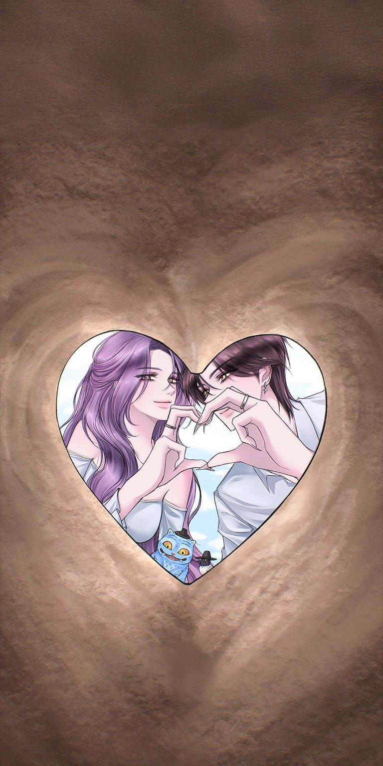 Rumi and Jinu sand art wallpaper 4K for mobile