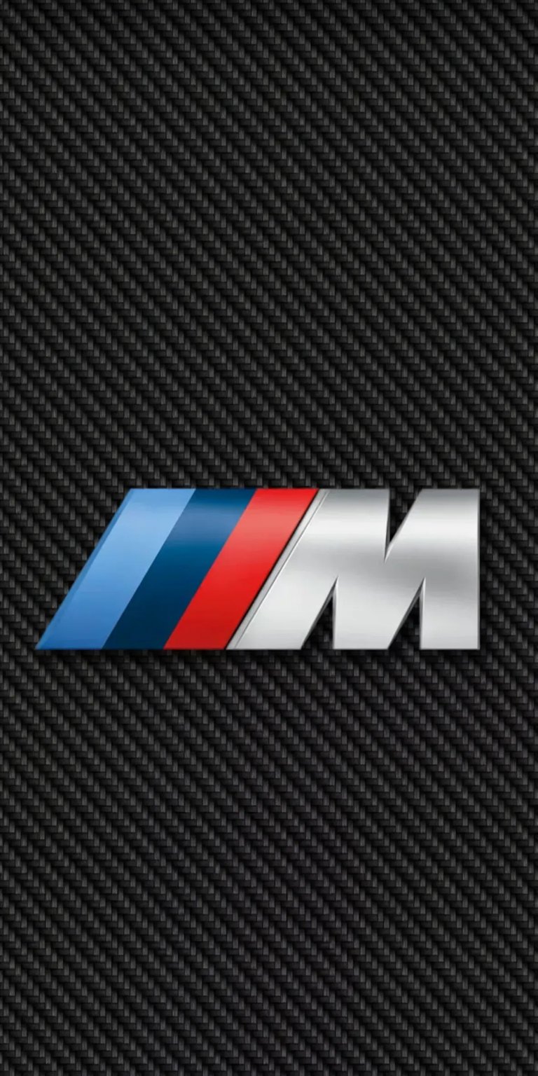 BMW Mpower logo carbon fiber iPhone wallpaper 4K