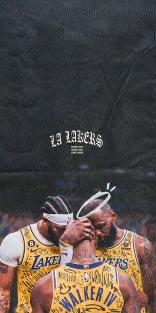 LA Lakers Team moment phone wallpaper