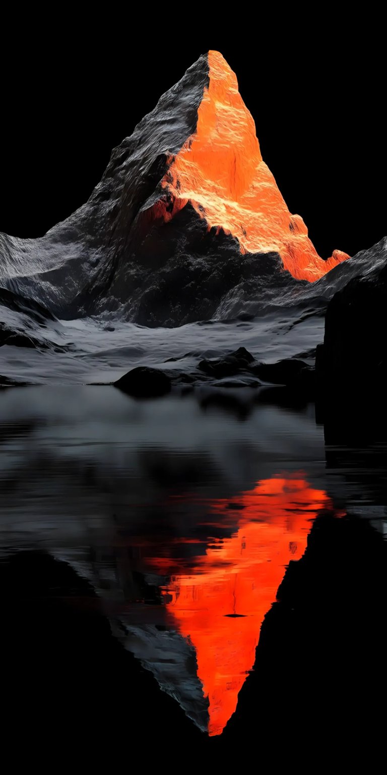 Mountain dark place iPhone wallpaper 4K