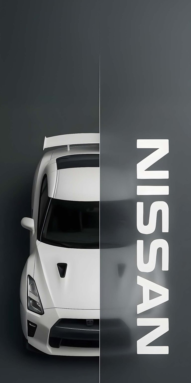 Nissan GTR35 white iPhone wallpaper 4K