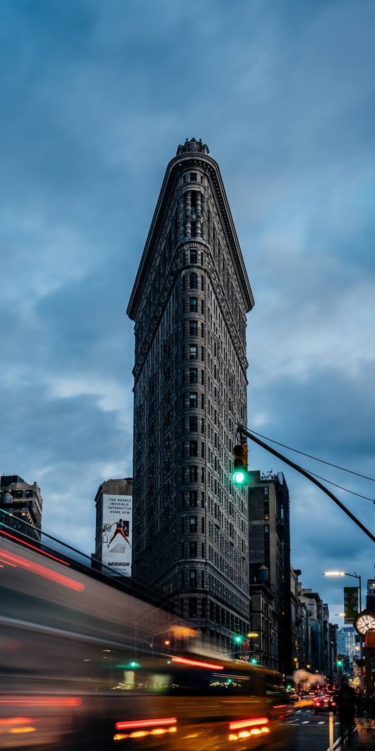 City view street phone wallpaper