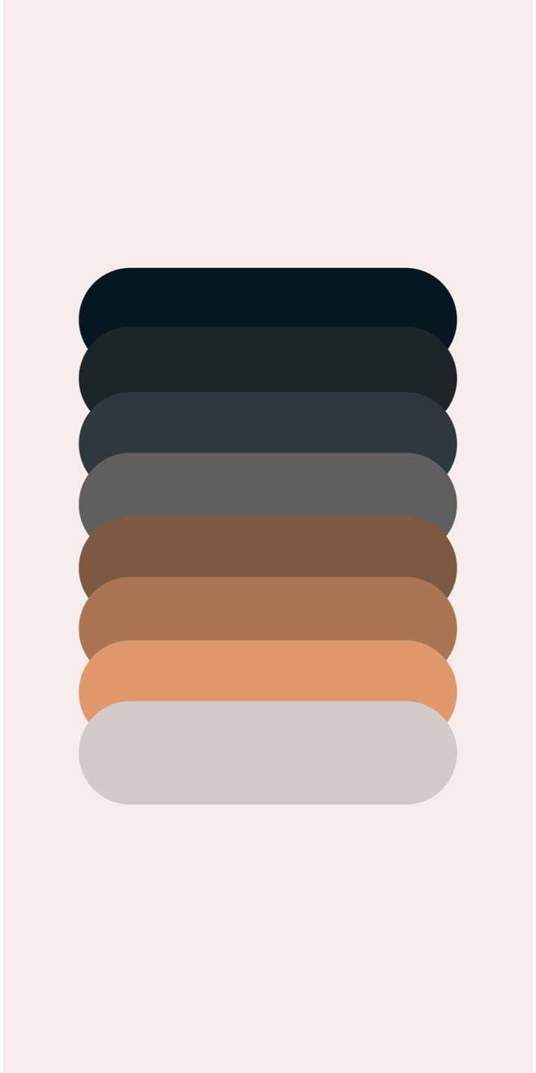 Black to white color palette iPhone wallpaper 4K