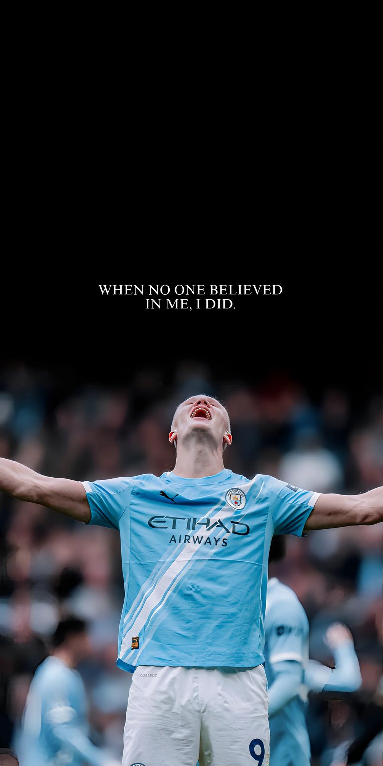 Erling Haaland quotes wallpaper 4k iPhone