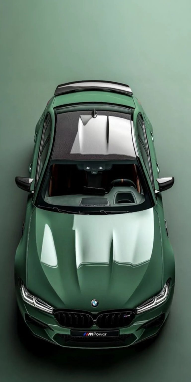 Green BMW M4 iOS wallpaper HD