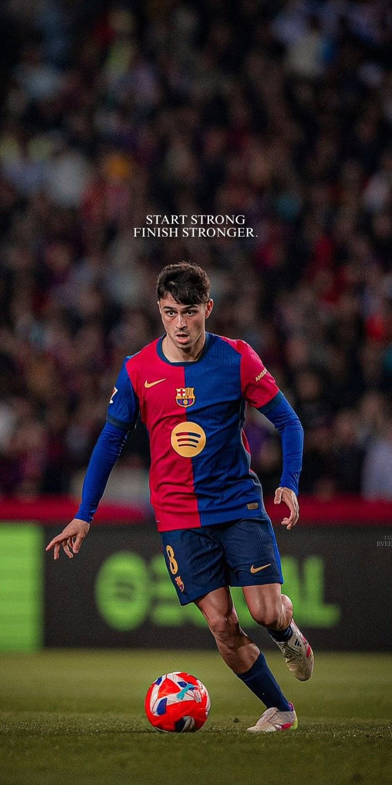 Pedri in the game with quotes for Mobile 4K