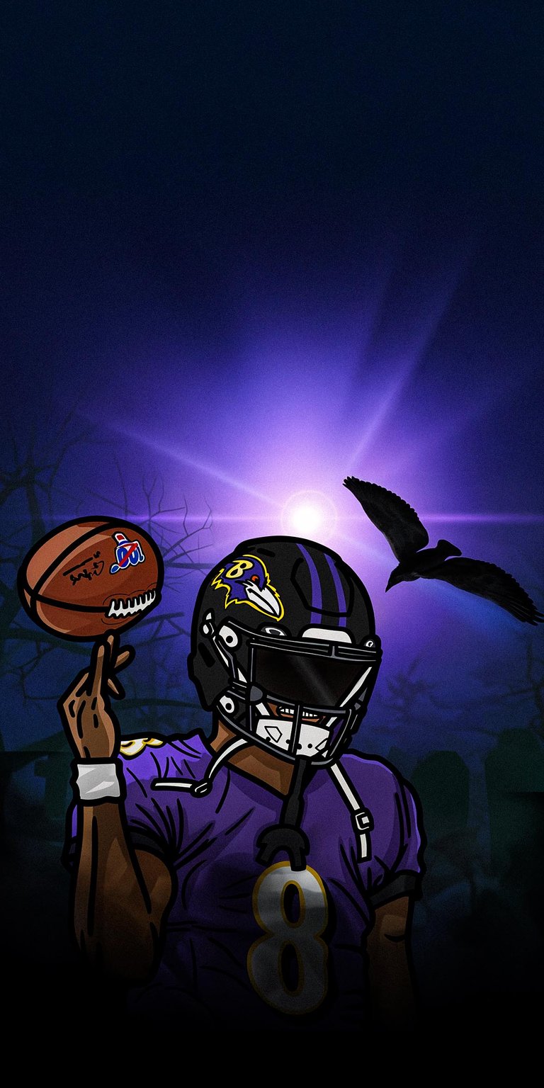 Lamar Jackson animated Wallpaper iOS