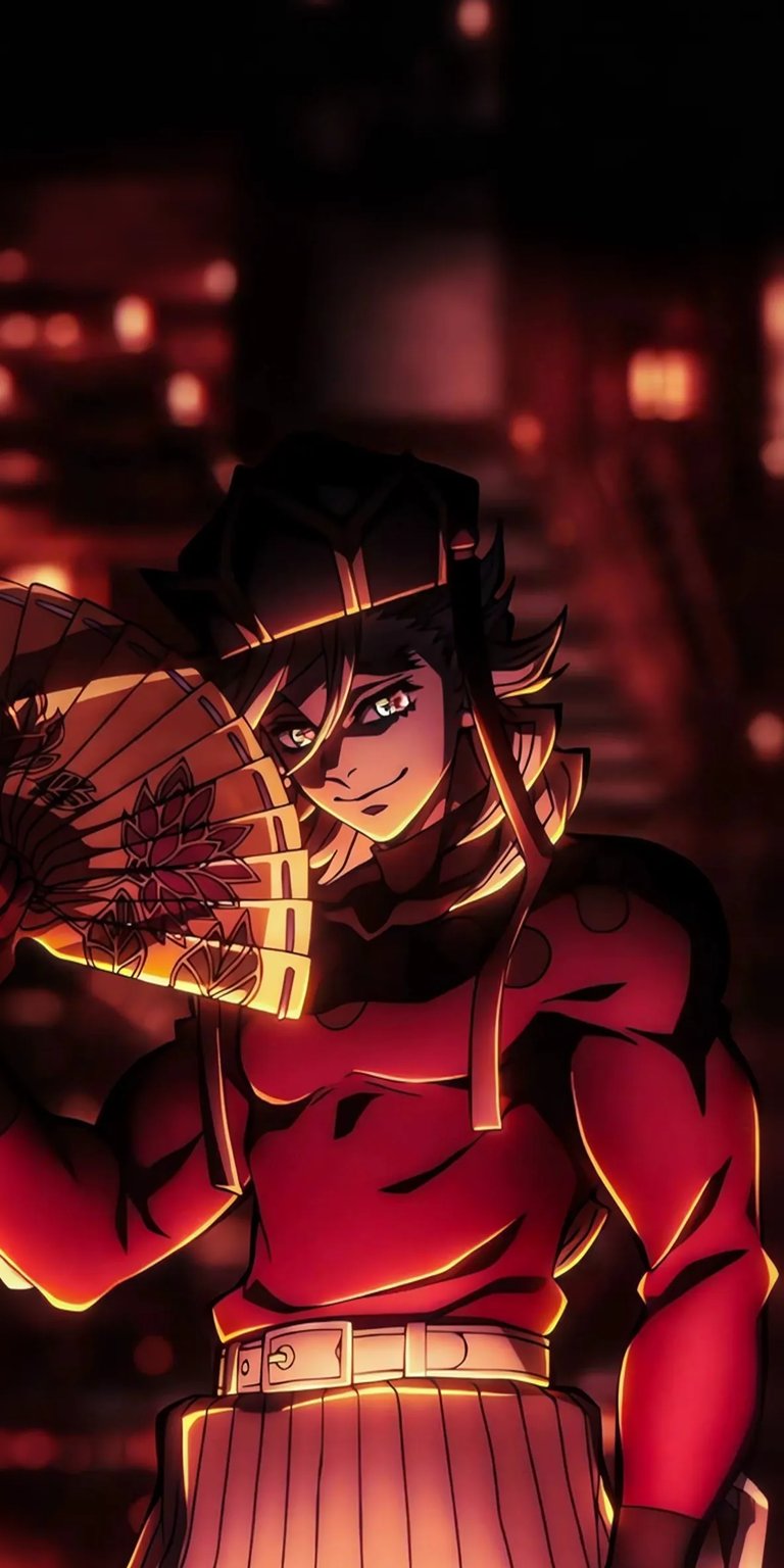 Demon Slayer Doma iOS wallpaper 4K