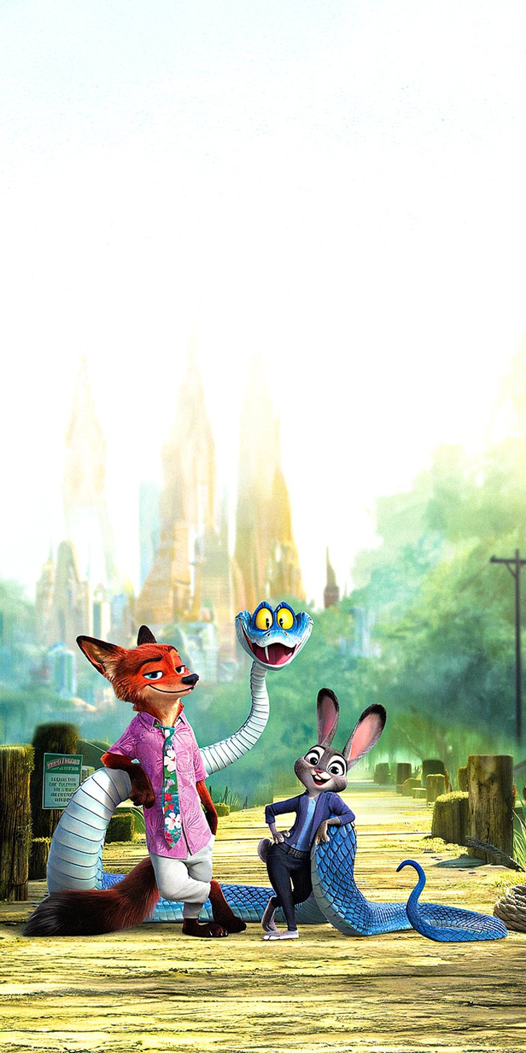 Gary De'Snake, Nick WIlde and Judy Hopps wallpaper iPhone 4K