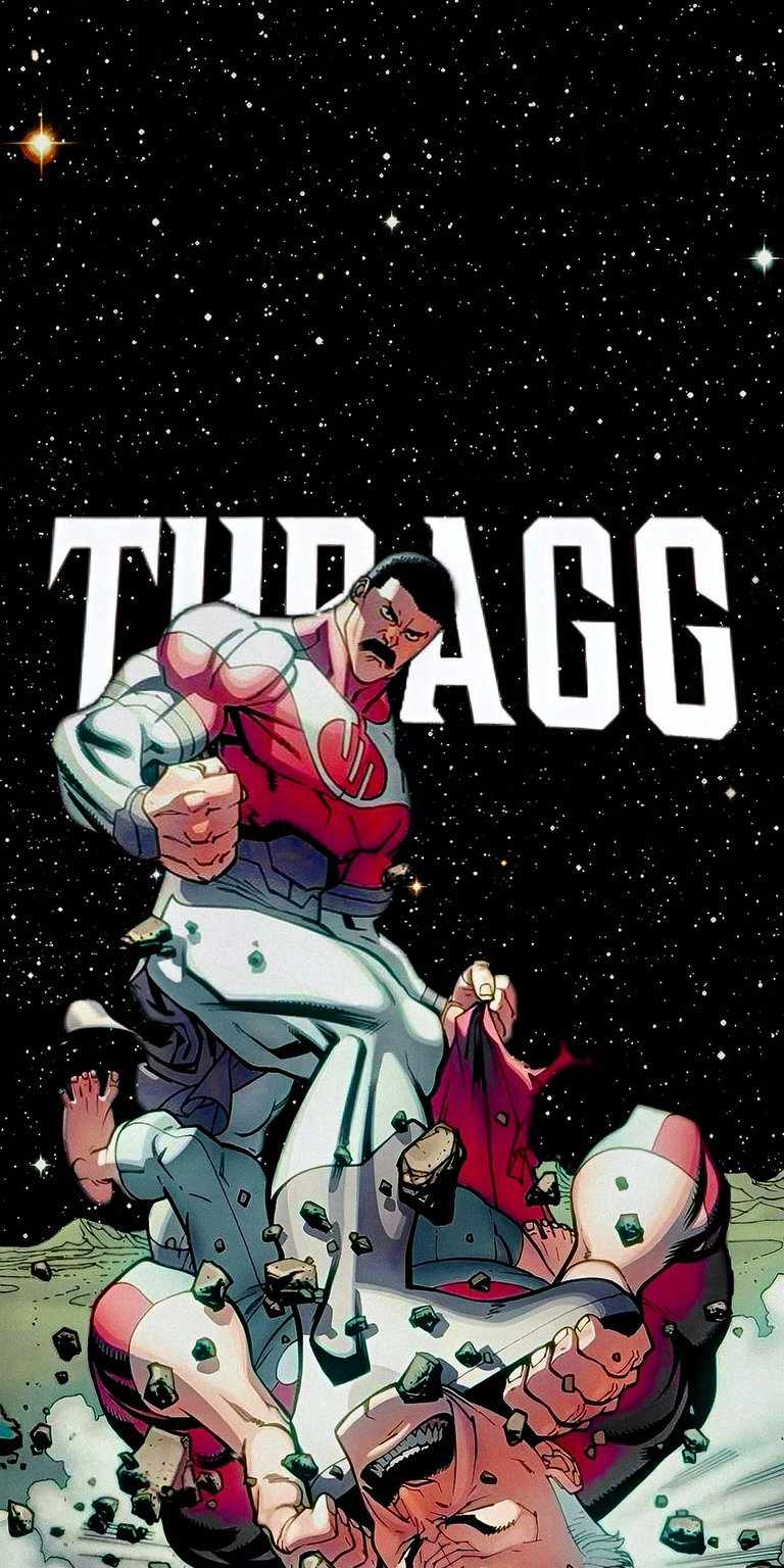 Thragg vs Omni Man Wallpaper 4K iPhone