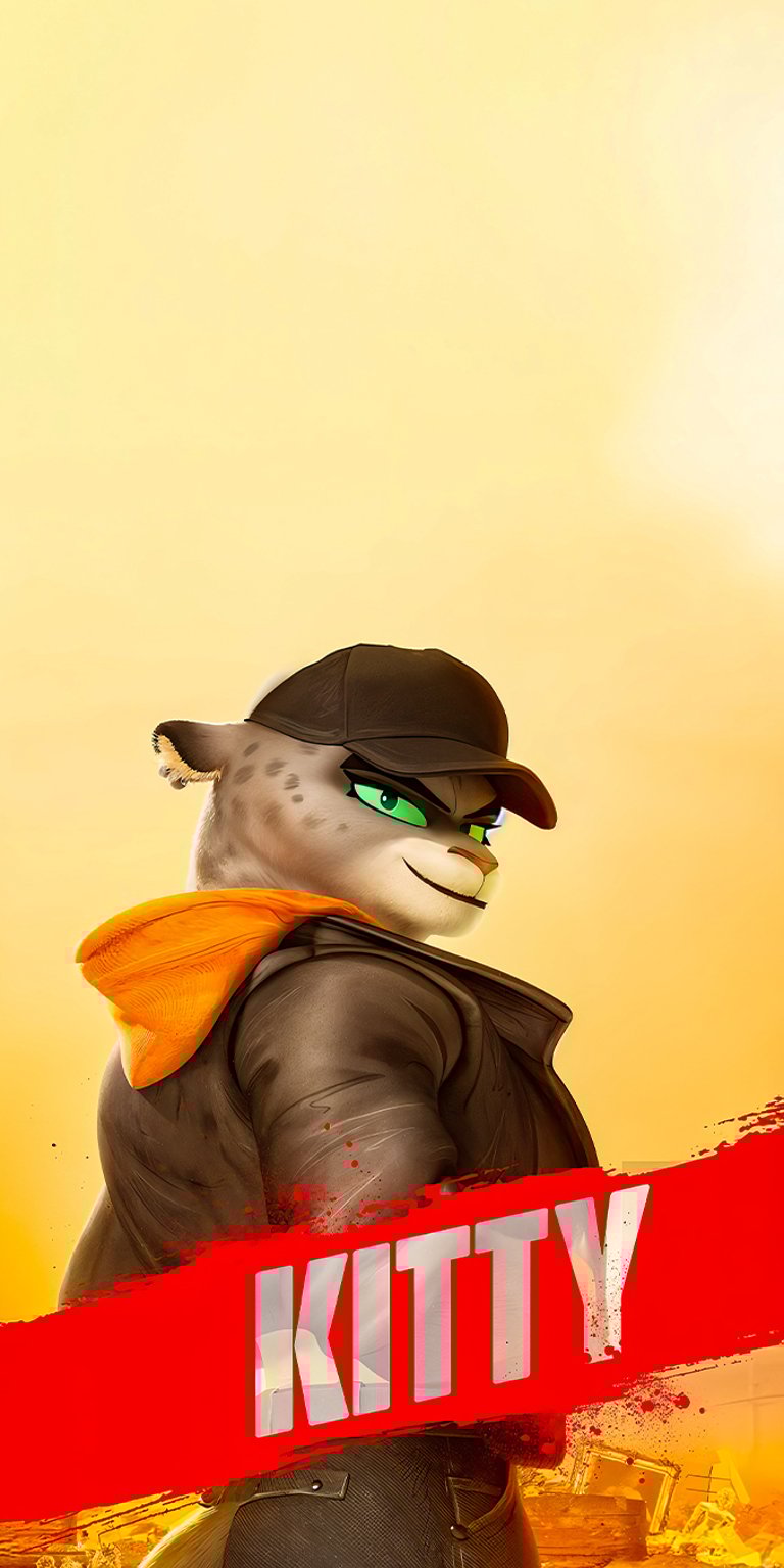 Bad Guys 2 Kitty wallpaper iPhone 4K