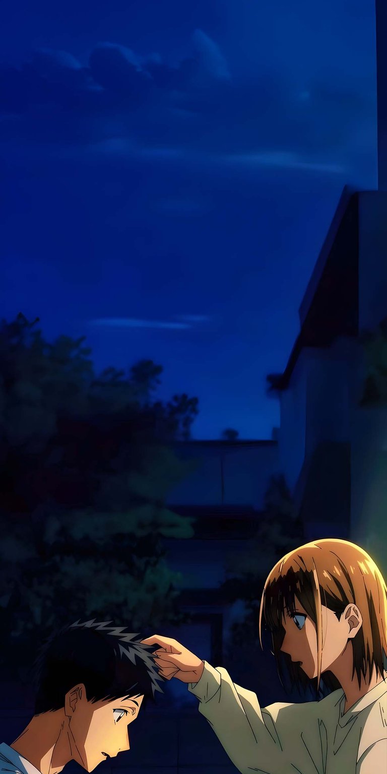 Taiki Inomata and Chinatsu Senpai iPhone wallpaper 4K