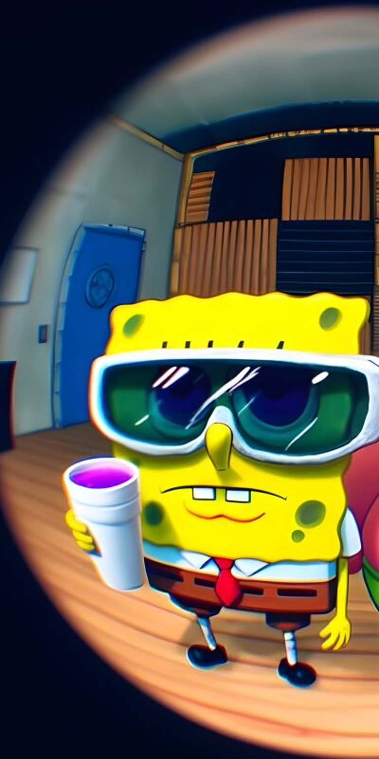 Get this cool 4K wallpaper of Spongebob and Patrick for your iPhone. This wallpaper features Spongebob and Patrick wearing glasses and holding the purple drink; this is a matching wallpaper for 2 people.