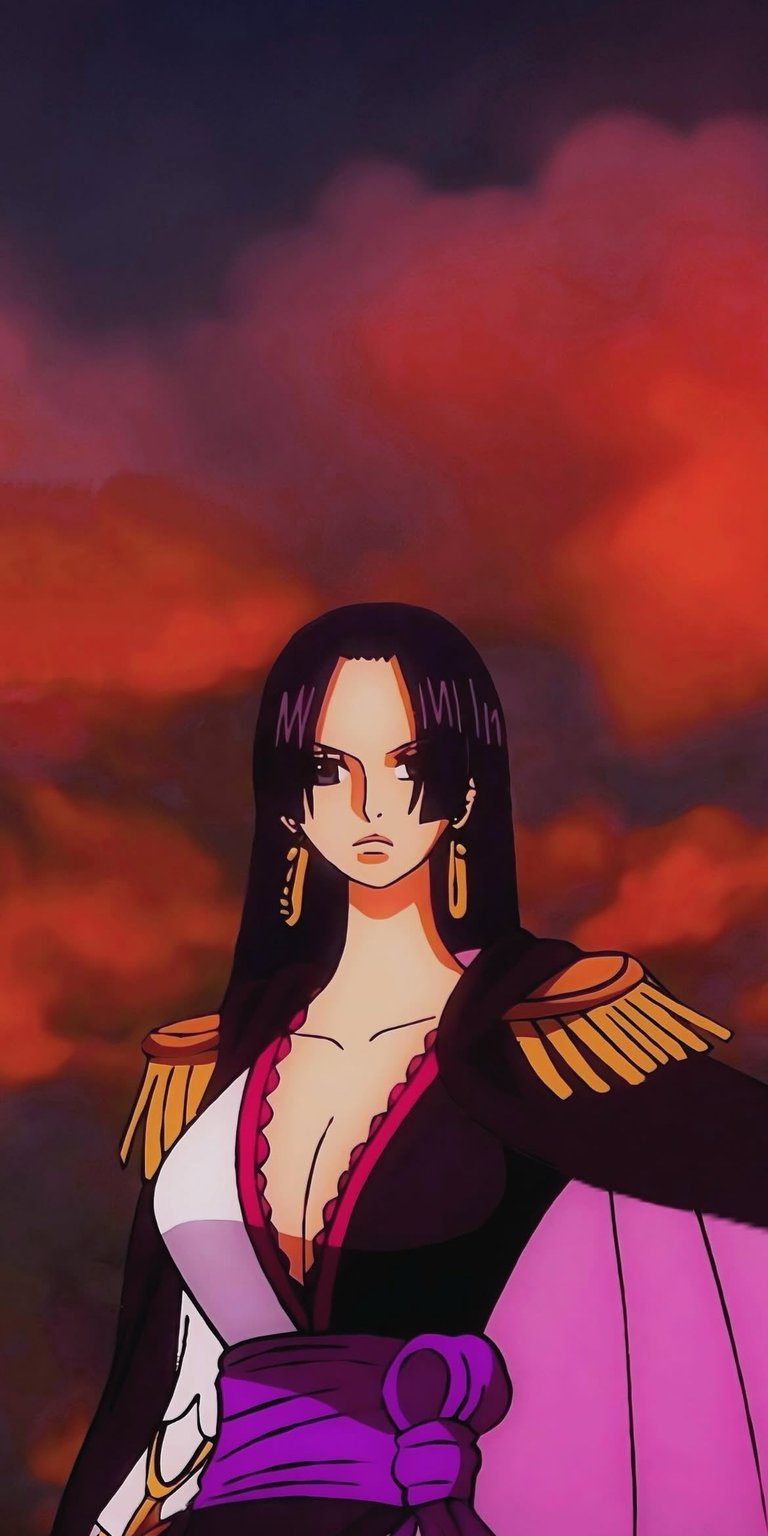 Enhance your device with a Boa Hancock 4K wallpaper showcasing vibrant purple hues and soft cinematic shading. This One Piece mobile wallpaper brings the Pirate Empress to your iPhone with elegant, high-resolution detail.