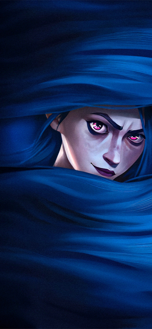 Ekko and Jinx eyes matching wallpaper iPhone 4K