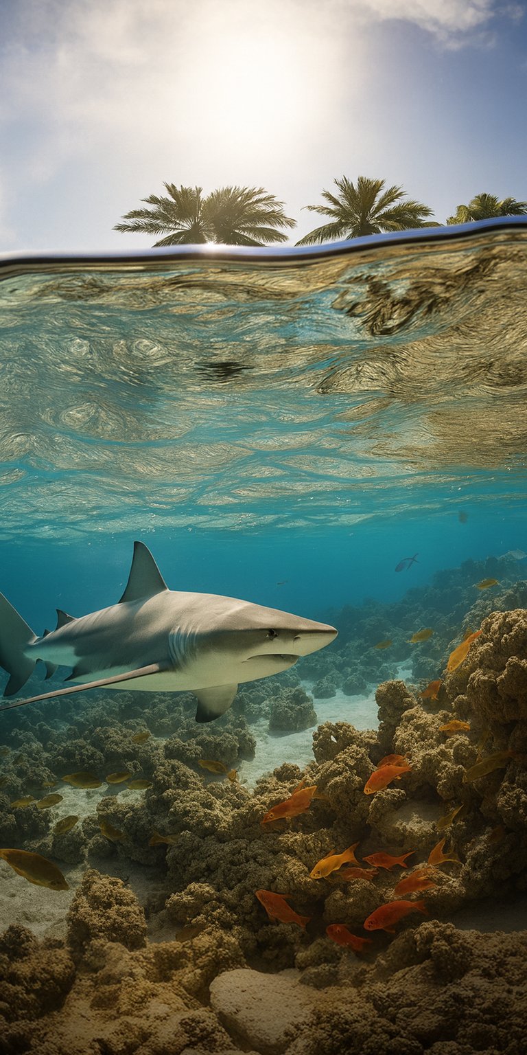 Ocean spatial 3D depth effect wallpaper 4k iPhone