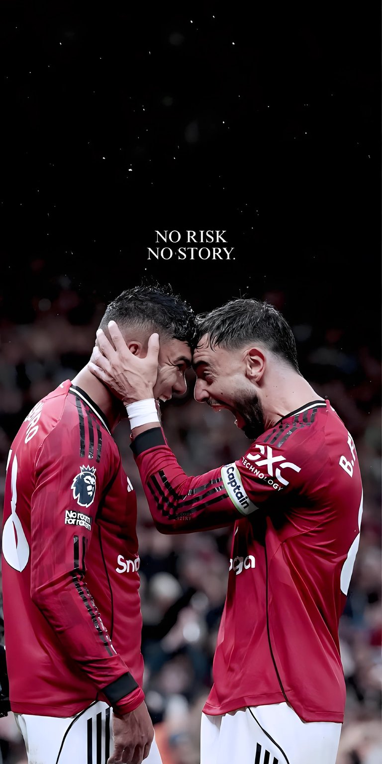 Bruno Fernandes and Casemiro wallpaper for iPhone 4K