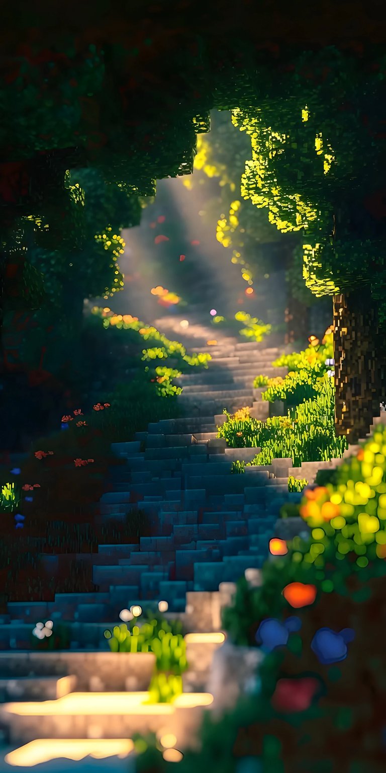 Minecraft nature wallpaper for iPhone HD