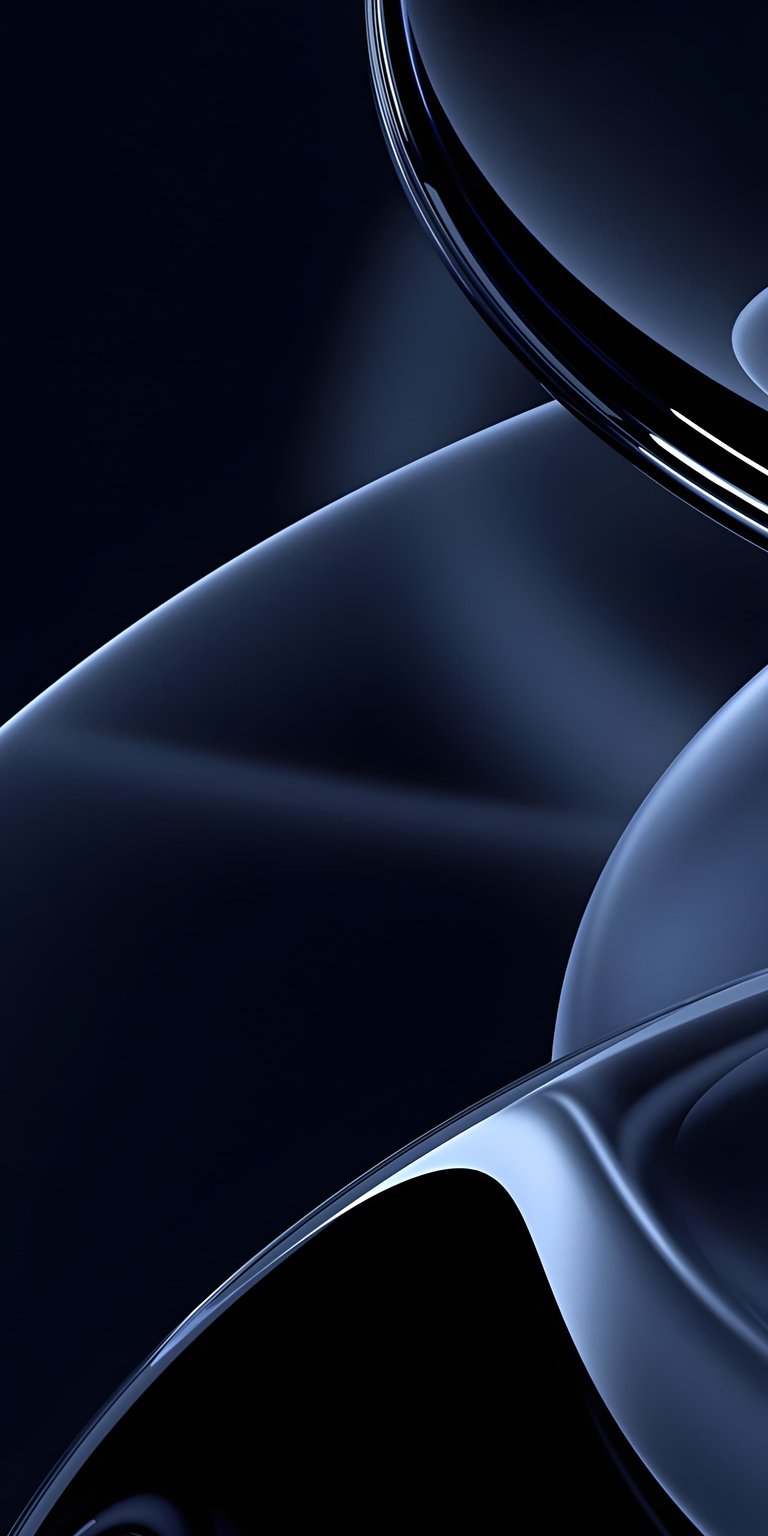 Download this sleek abstract navy 4K wallpaper for your iPhone today. The smooth curves and liquid-like silver accents make this wallpaper a modern visual treat.