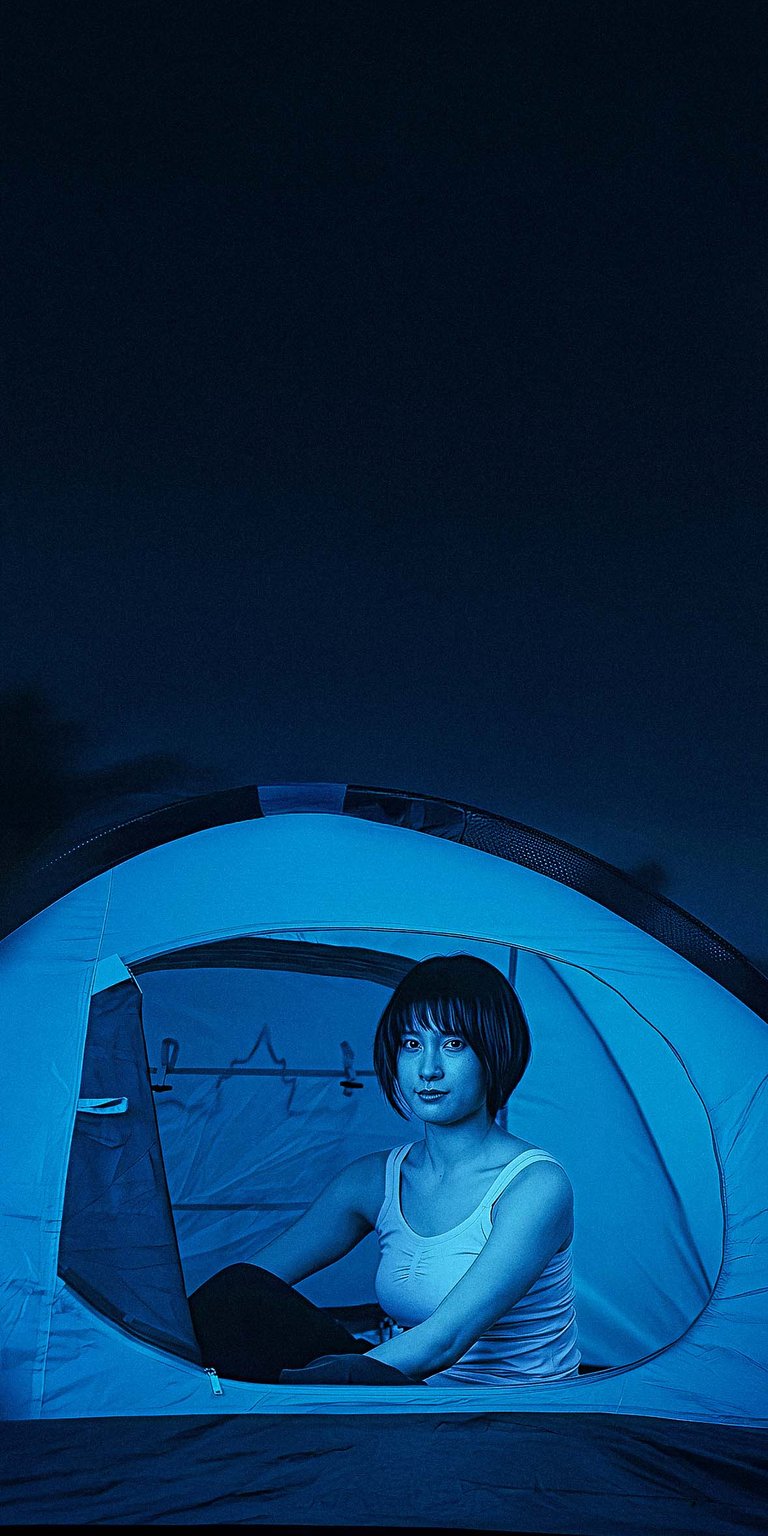 Yuzuha Usagi Camping Wallpaper iOS