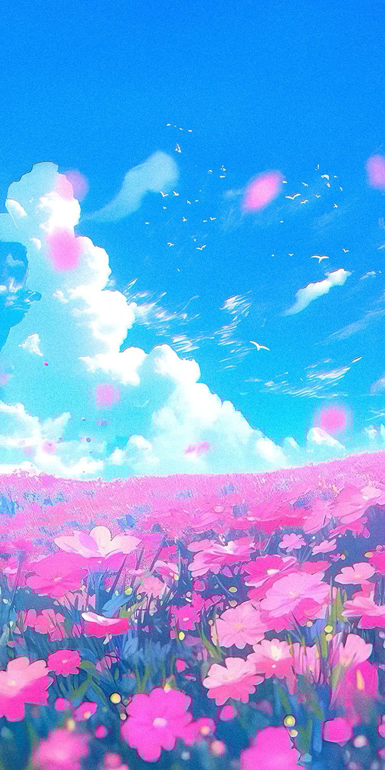 Nature Animated Pink Girly Beautiful iPhone 4K wallpaper