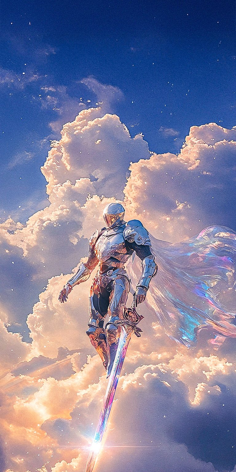 Shiny angel wallpaper mobile 4K
