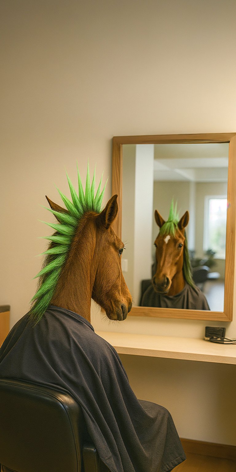 Horse memes hairstyle wallpaper iPhone 4K