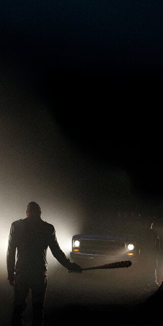 Negan holding a bat wallpaper