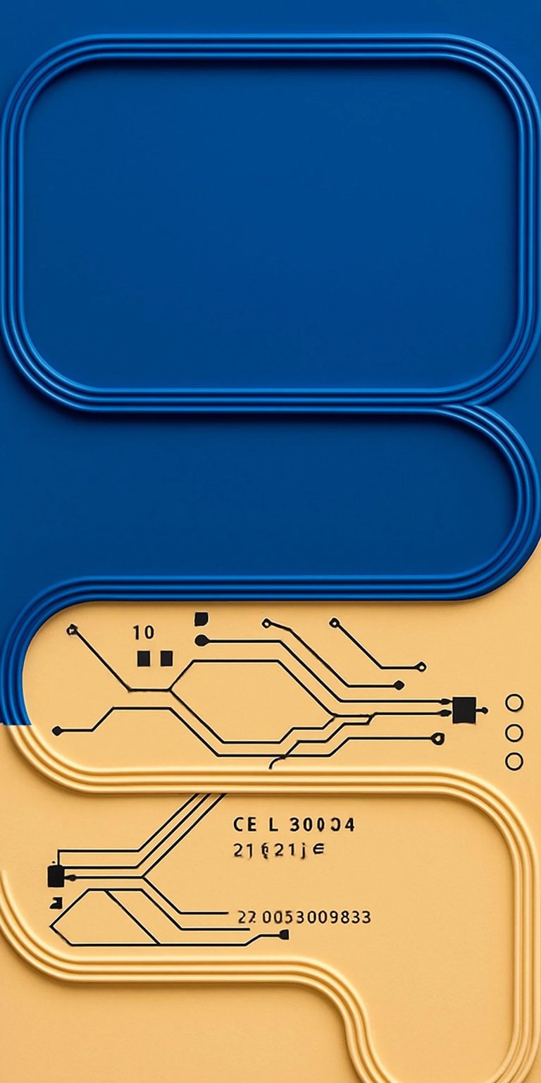 Download this iPhone wallpaper modern, blue mobile wallpaper featuring a circuit board design in silver/white lines