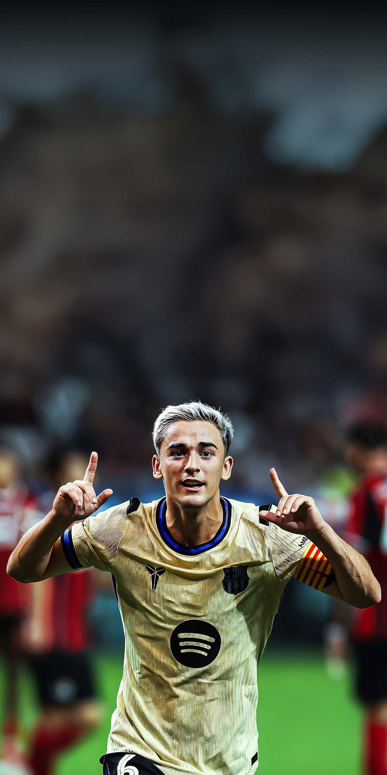 Gavi scores wallpaper for iPhone