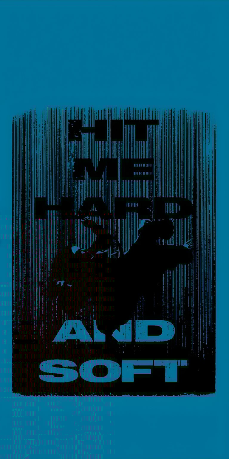 blue poster water billie eilish drowning hit me hard and soft