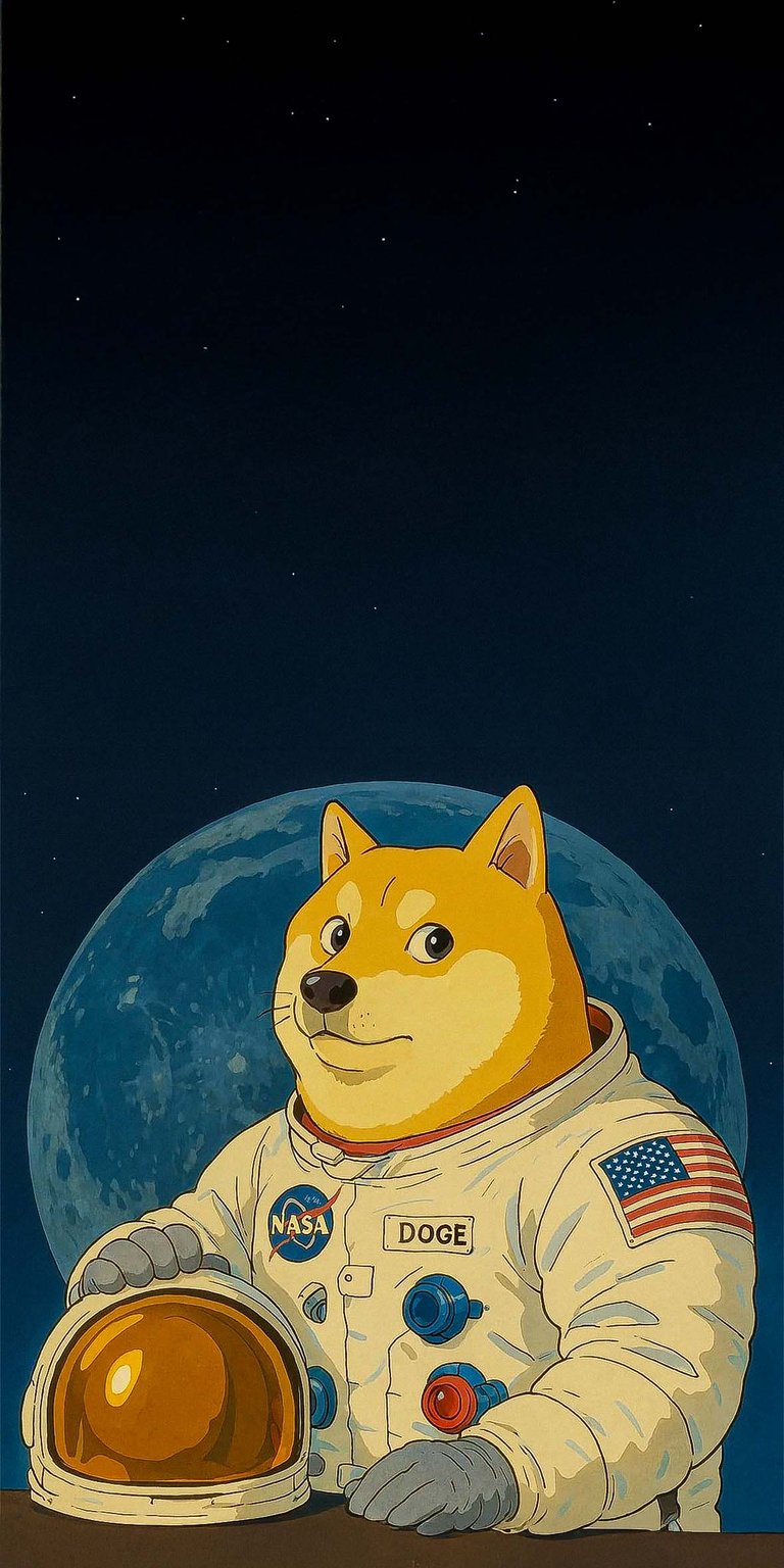 Doge to the Moon Wallpaper for iPhone HD