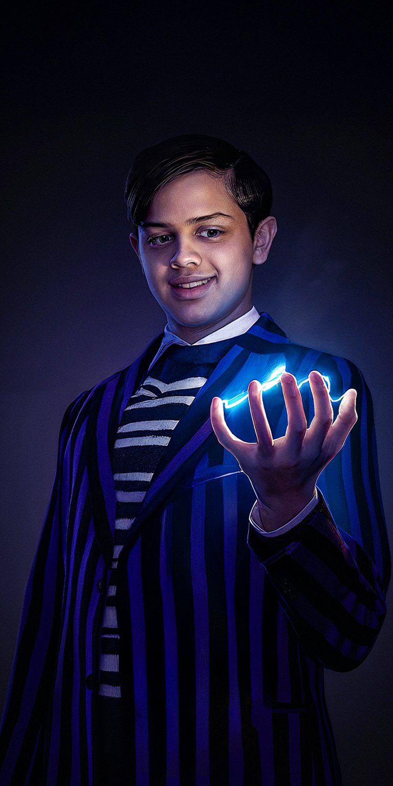 Pugsley Addams wallpaper iPhone 4K