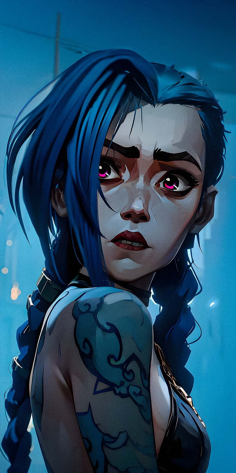 Arcane character Jinx Girl Wallpaper