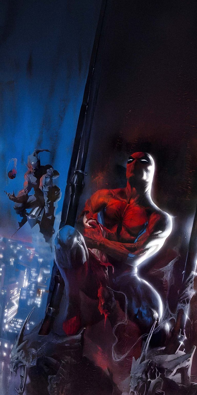 Spiderman vs Green Goblin wallpaper iPhone 4K