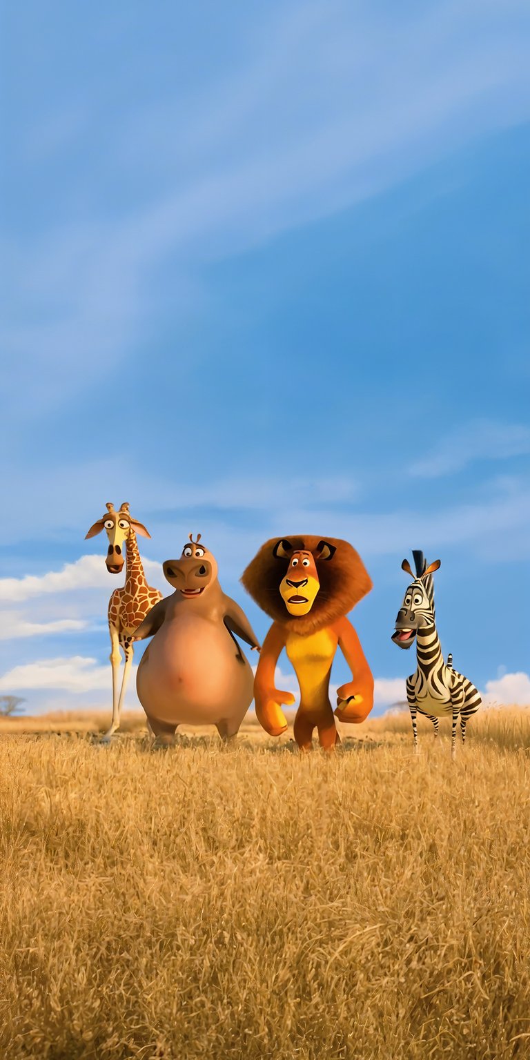 Madagascar characters iPhone wallpaper HD