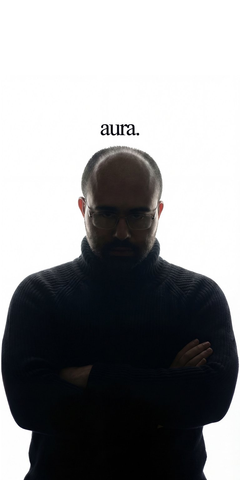 This cinematic 4K wallpaper features the iconic silhouette of TikTok creator Danny Slicer with "aura" typography. Designed as a high-contrast aesthetic wallpaper for iPhone, it captures a bold, minimalist mood perfect for a clean lock screen look.