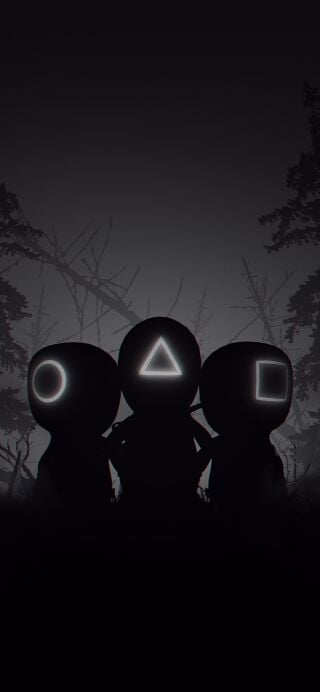 Squid game pink guards wallpaper HD wallpaper