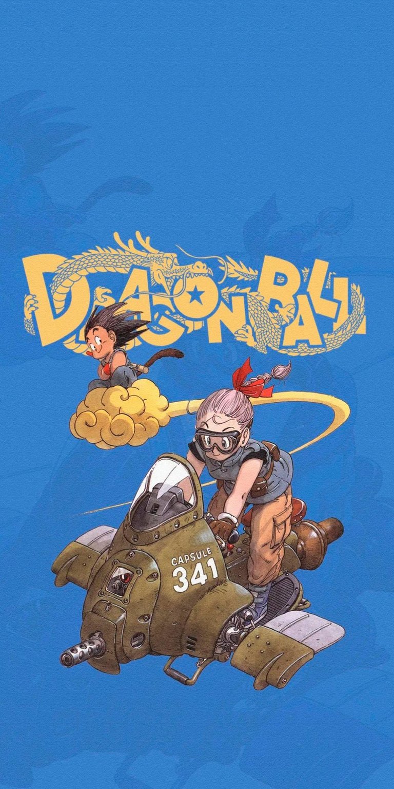 Son Goku and Bulma wallpaper iPhone 4K