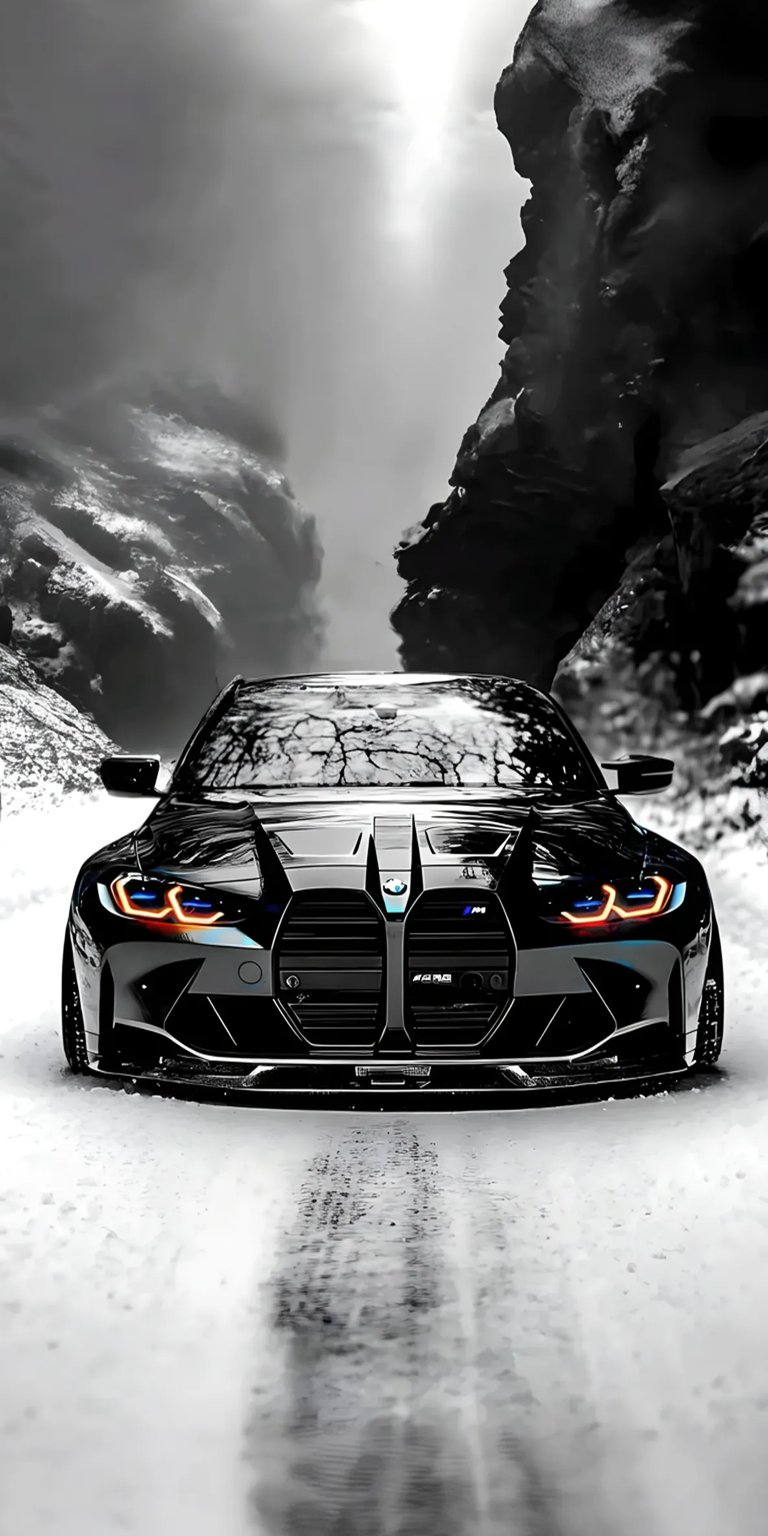 BMW M3 black iPhone wallpaper 4K