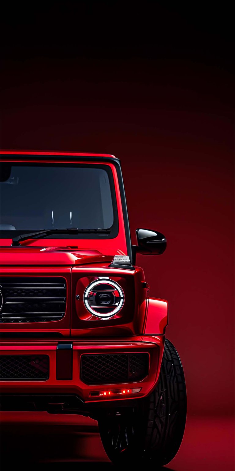 Mercedes G-Wagon red iPhone wallpaper HD