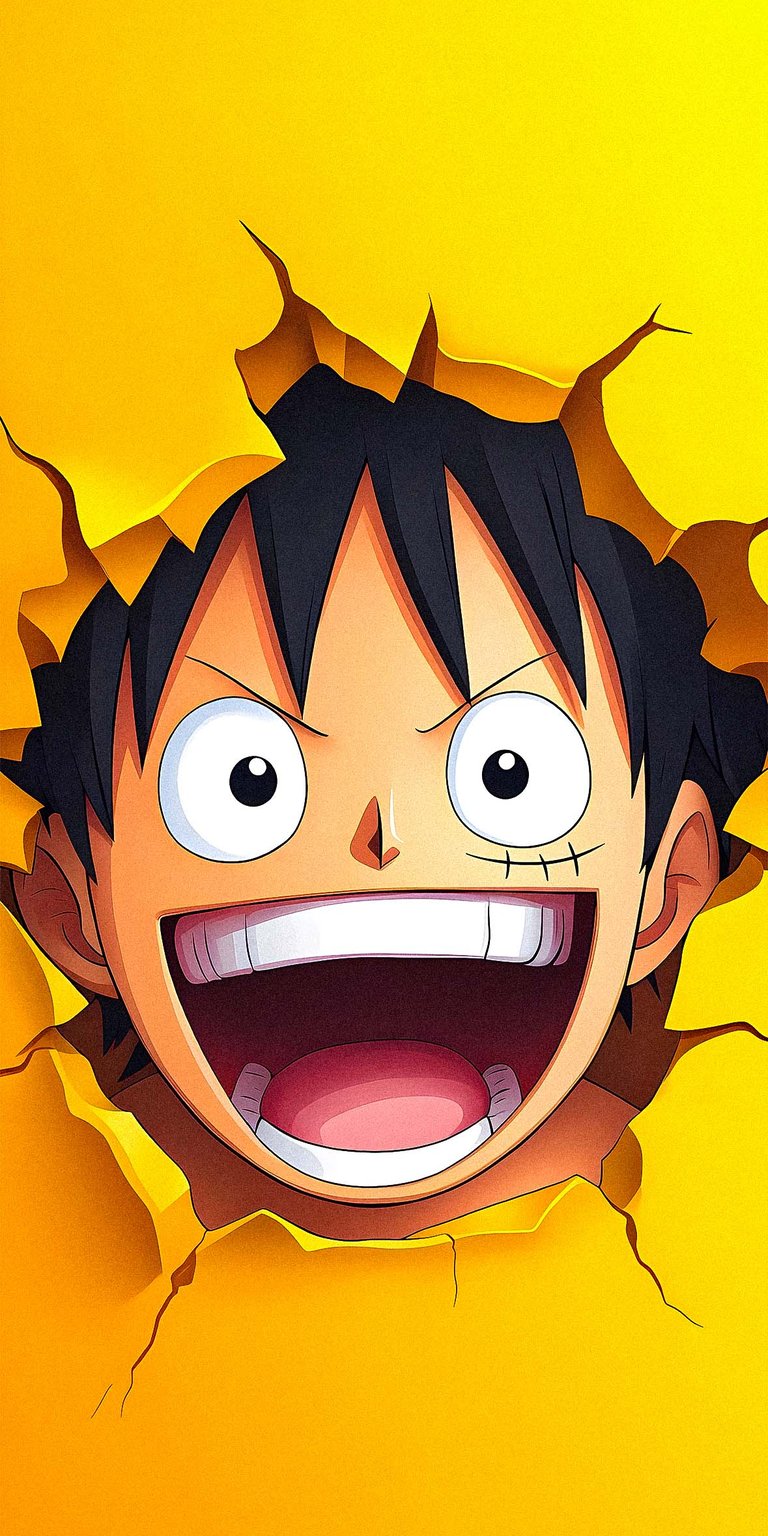 Luffy Face 3D Wallpaper for Phone